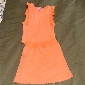 Juicy Couture Kids Matching Set in Orange